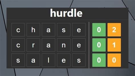 Word Hurdle Game .